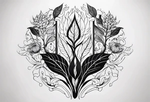 Body that grows plants out of it tattoo idea