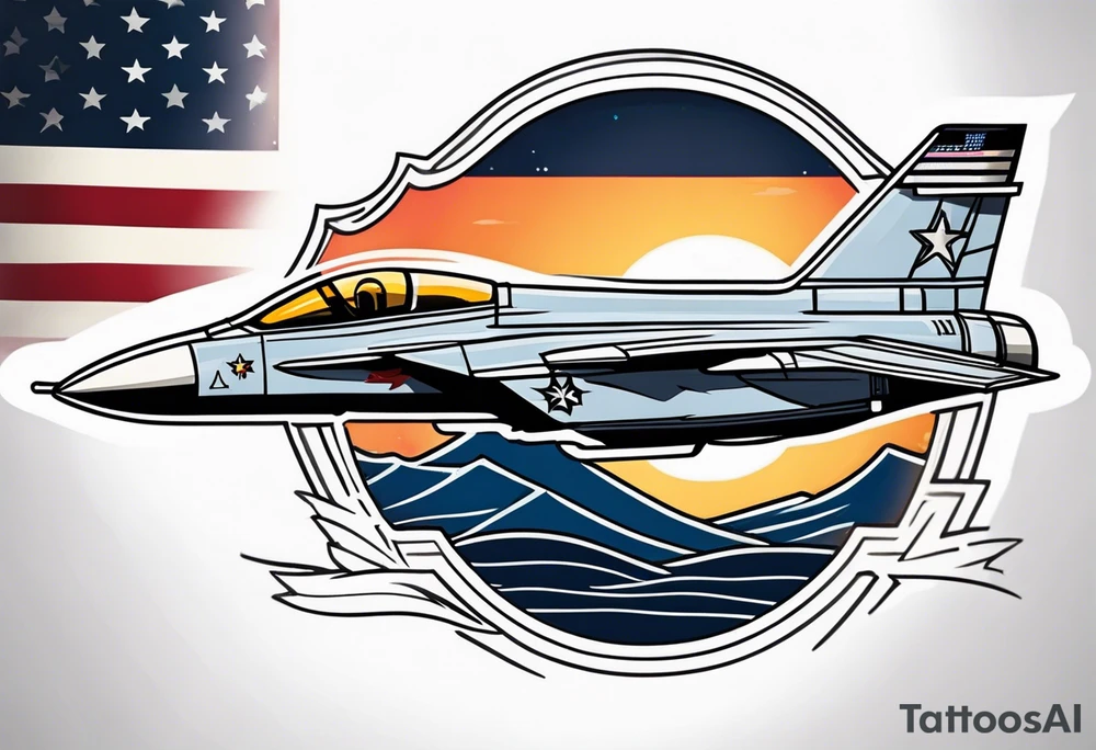 US NAVY jet tattoo idea