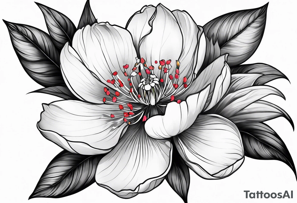Sakura flower tattoo idea