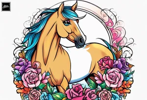 Full sleeve with my little pony, Jen and the hollograms tattoo idea
