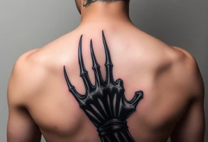 Freddy Krueger showing his claw
Q tattoo idea