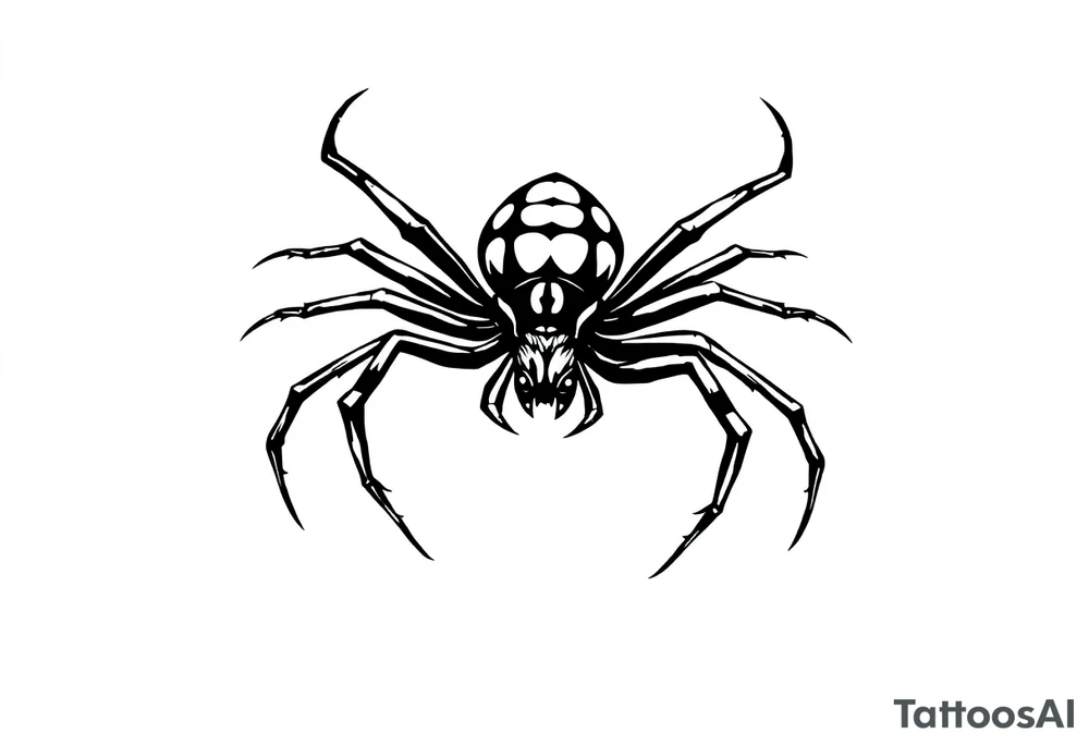 spider bug weird tattoo idea