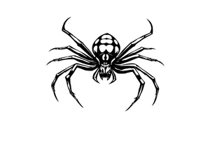 spider bug weird tattoo idea