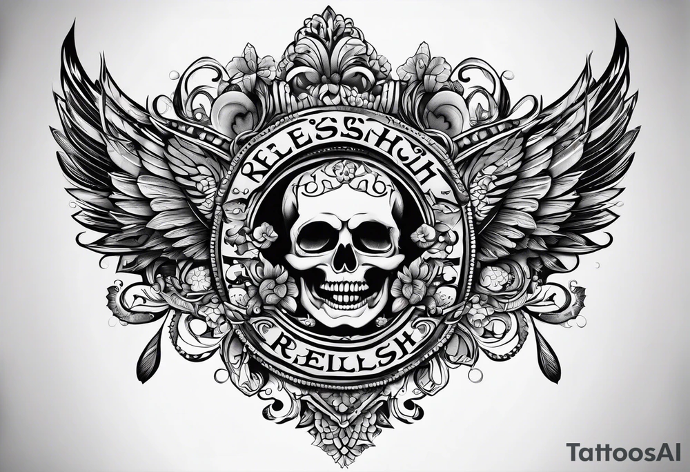 Tatoo design with the word relish tattoo idea Tatoo design with the word relish tattoo idea