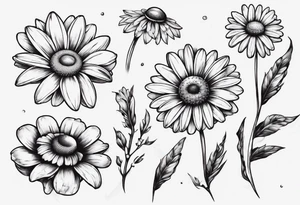 Daisy for couple tattoo idea