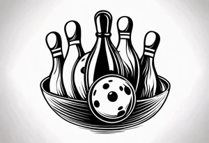 Bowling tattoo idea