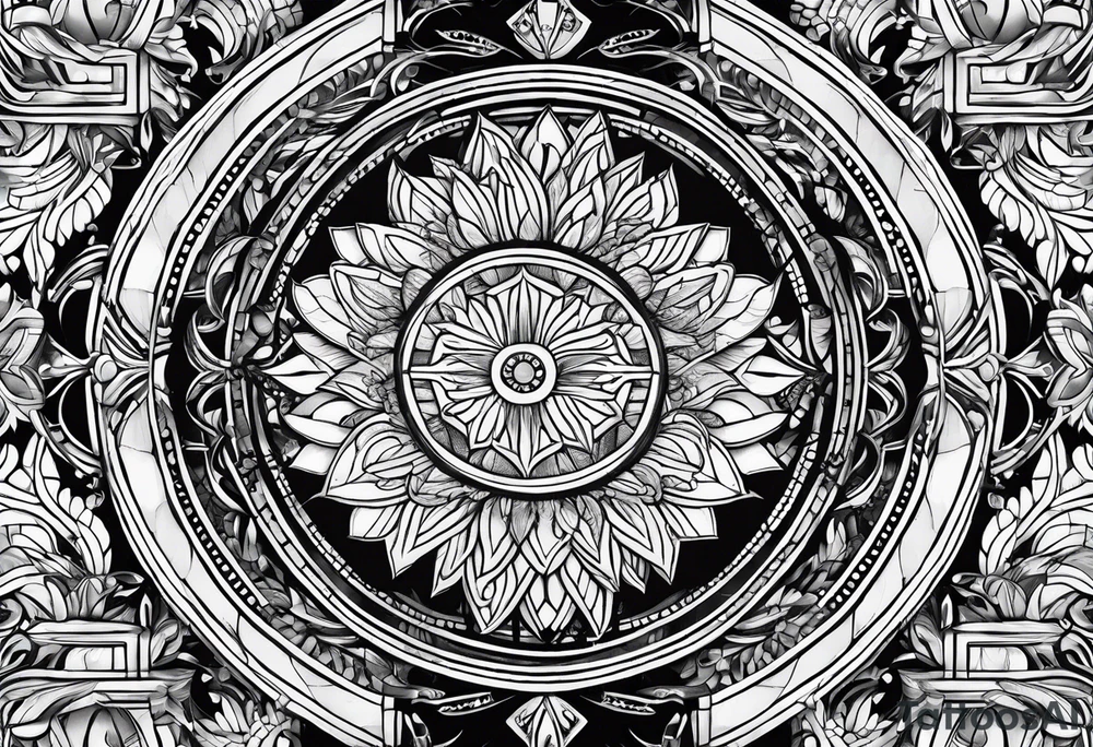 Pattern filler tattoo idea