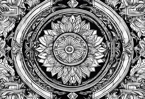 Pattern filler tattoo idea