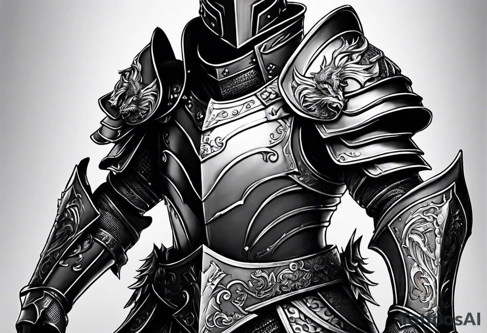 knight in heavy armor full body with dragon tattoo idea knight in heavy armor full body with dragon tattoo idea