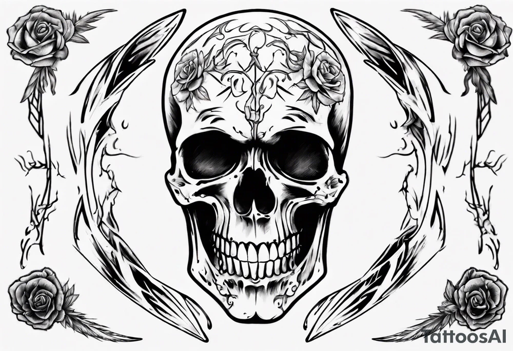 smiling back at death tattoo idea