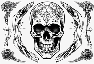 smiling back at death tattoo idea