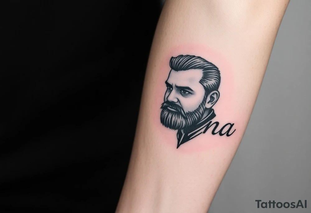 Tatayana name tattoo for a father tattoo idea