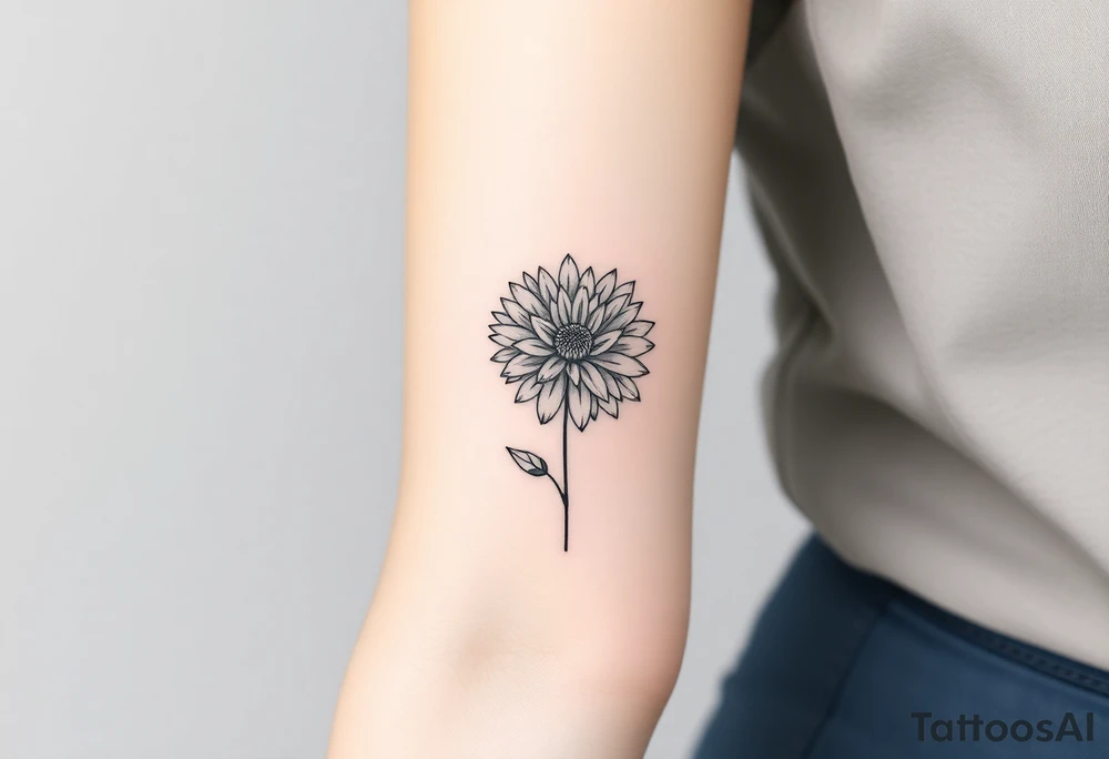chrysanthemum tattoo tattoo idea