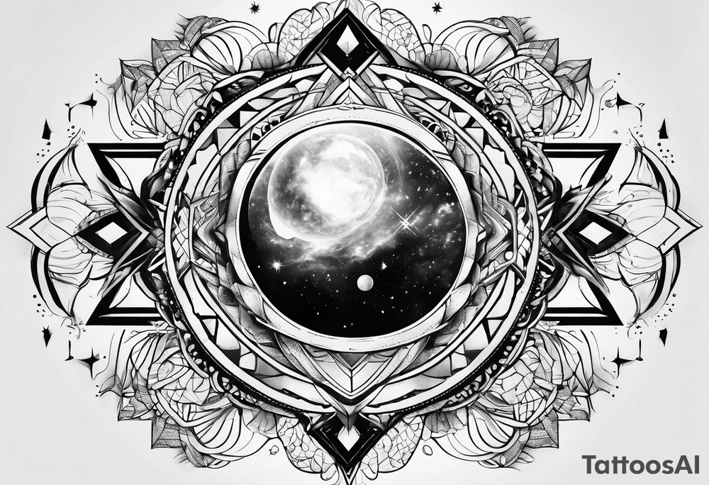 Galaxy tattoo idea