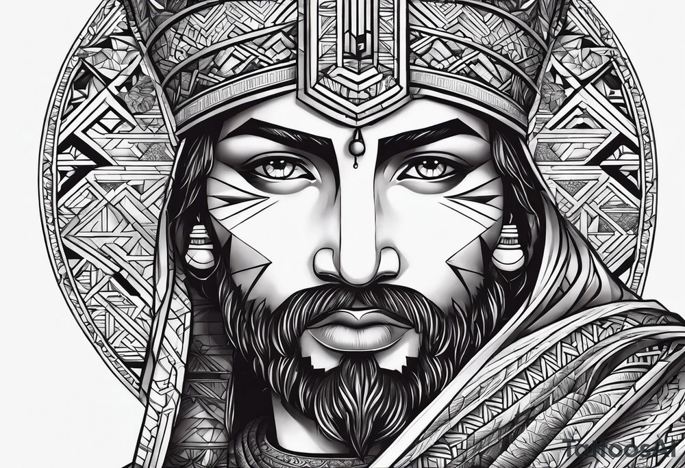 Osíris deus egípcio homem em forma de múmia tattoo idea