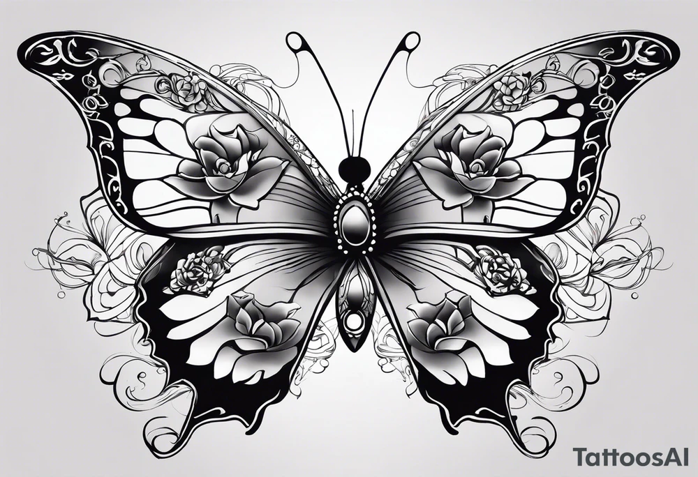 Butterfly with the middle of the butterfly is a japanese knot, fine line smoke/clouds sort of floating around and up, and lotus flower. My insipration is from a manga called xxHolic. I want the style to be flowy and loose and porcelain tattoo idea