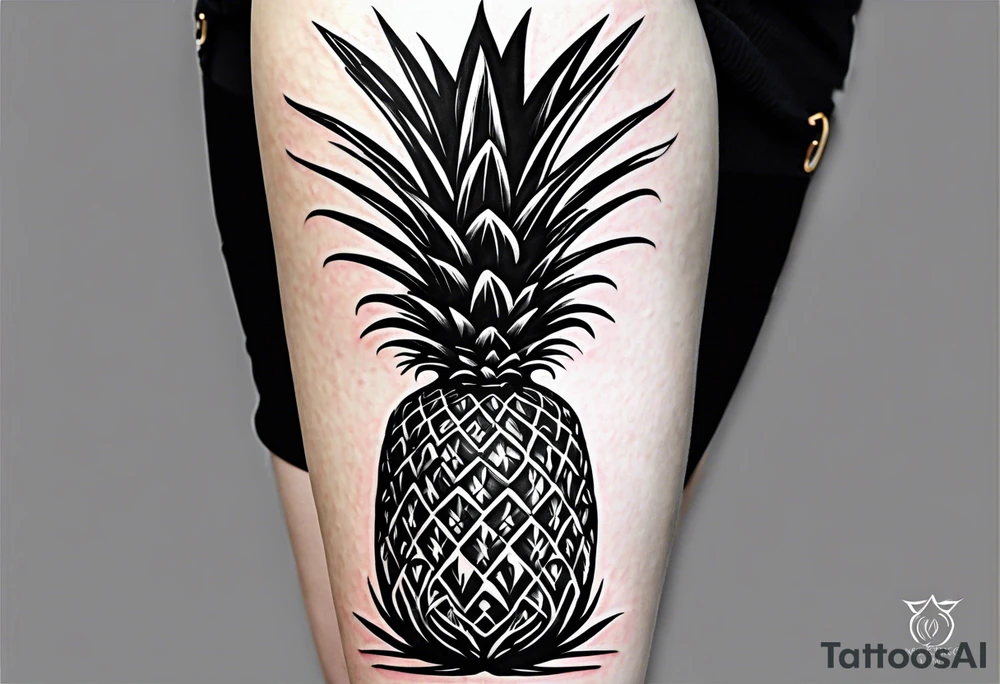 Pineapple tattoo idea
