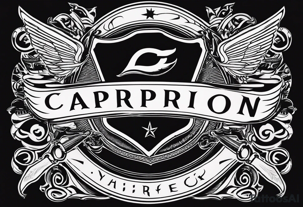 capricorn sunglasses Officer tattoo idea