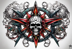 Warhammer 40k 8 pronged star tattoo idea