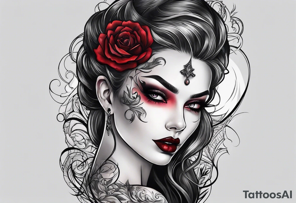 Vampire forearm tattoo design tattoo idea