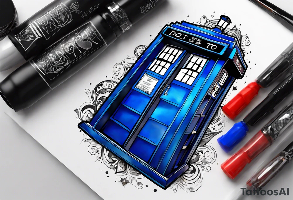 Doctor who tardis diary tattoo idea