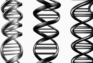 DNA strand tattoo idea