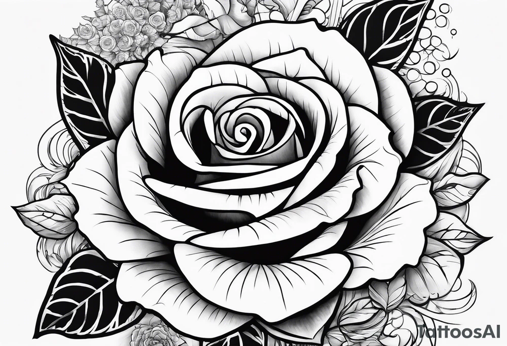 Chelsea, rose, name tattoo idea