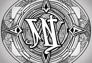 The symbol of Matthias in the bible tattoo idea