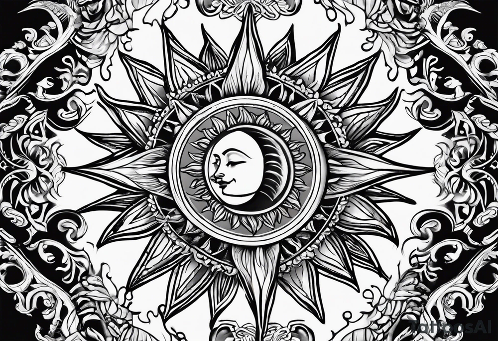 Sun tattoo idea