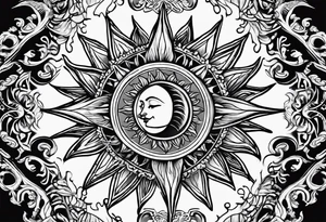 Sun tattoo idea