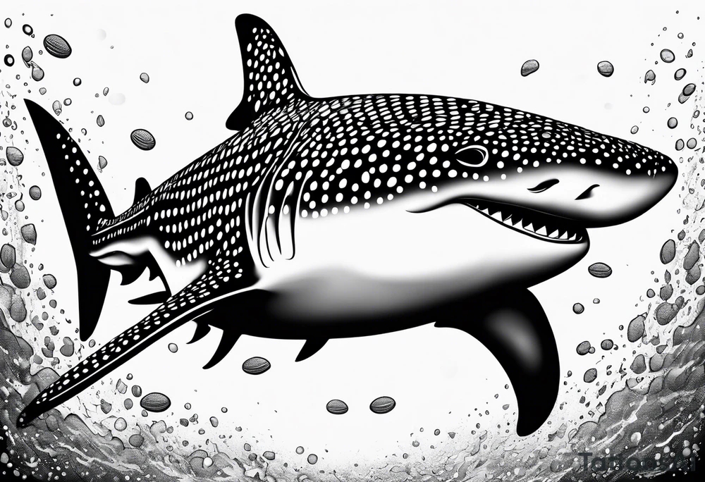 whaleshark, simple tattoo idea