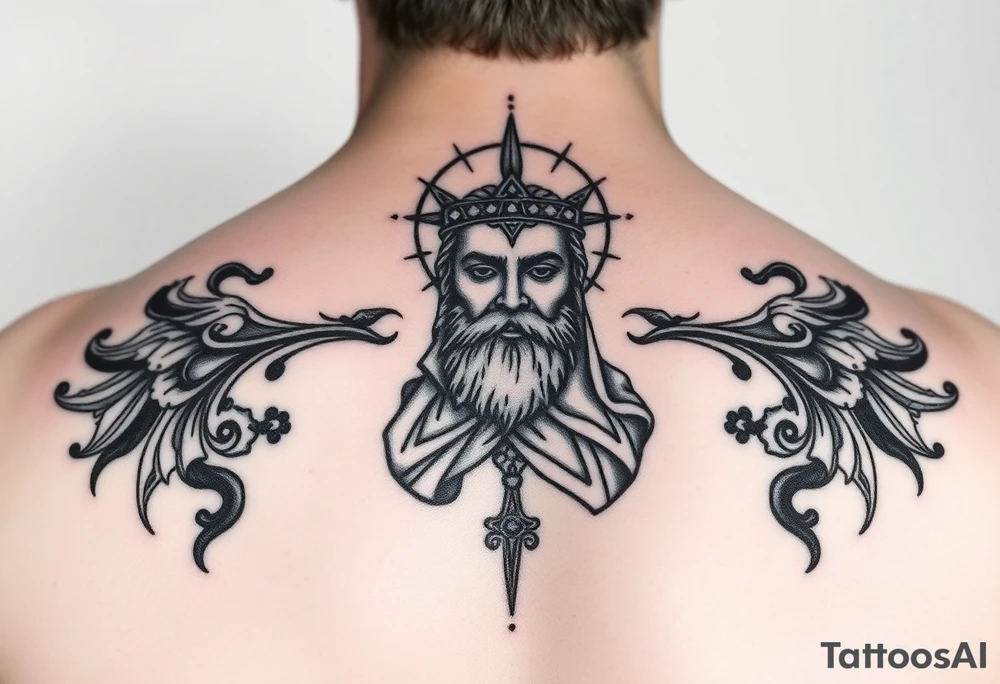 Father son and the holy spirit tattoo, no human faces, be creative with it tattoo idea