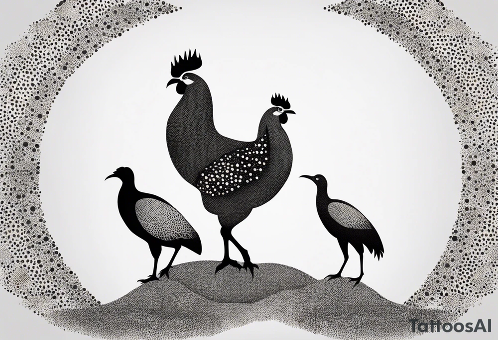 rooster and ibis tattoo idea