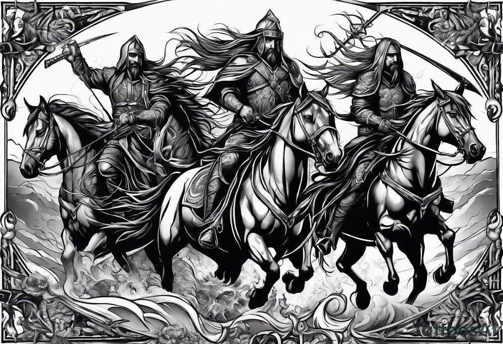 Four Horsemen of the Apocalypse tattoo idea