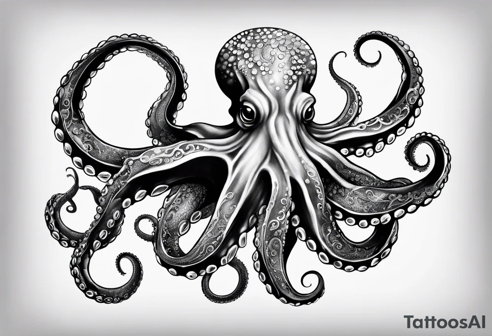 realistic octopus tattoo idea