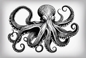 realistic octopus tattoo idea