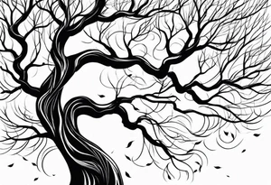 lightning like veins (tree branches) tattoo idea