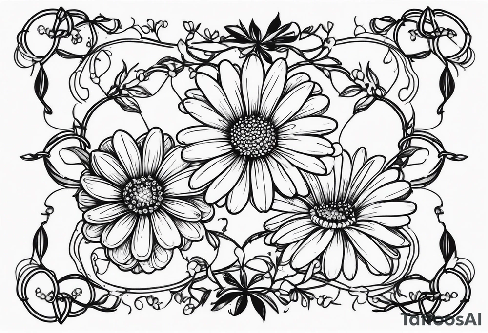 Daisy chain tattoo idea