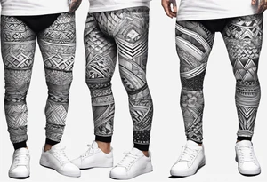 Butt and leg male sleeve patterns tattoo idea