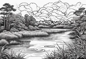 Escambia river swamp in florida tattoo idea