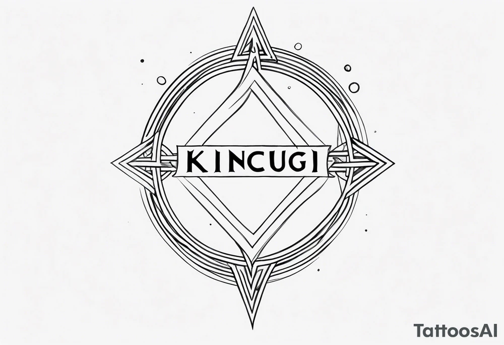 the word "KINCUGI" tattoo idea
