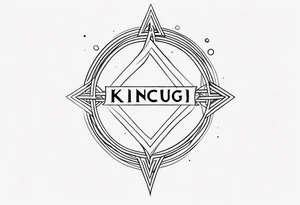 the word "KINCUGI" tattoo idea