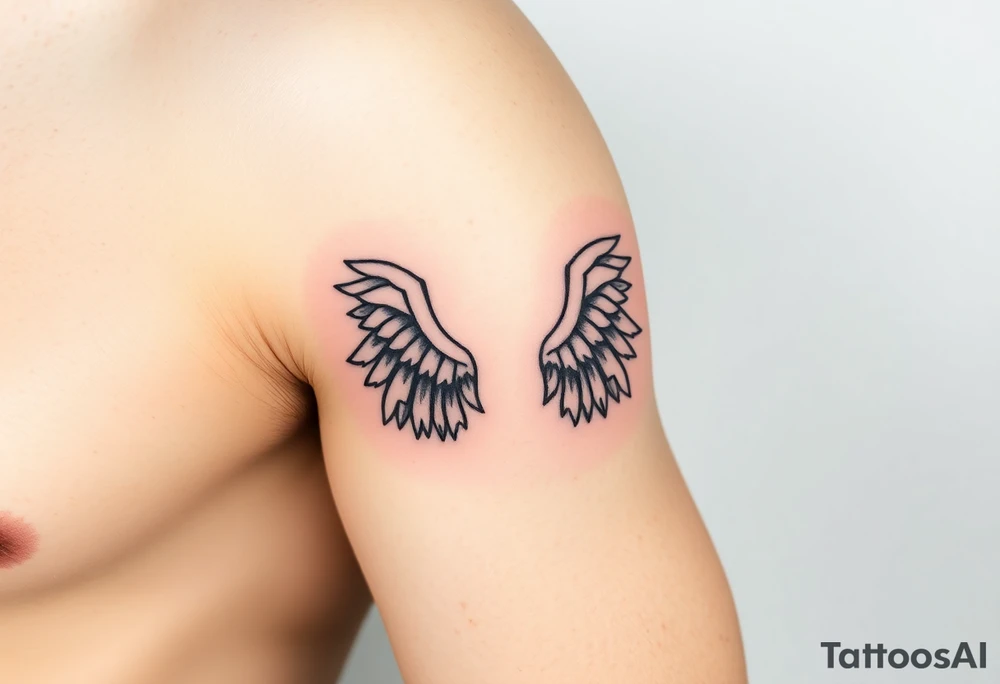 angel wings tattoo idea