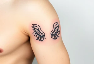 angel wings tattoo idea