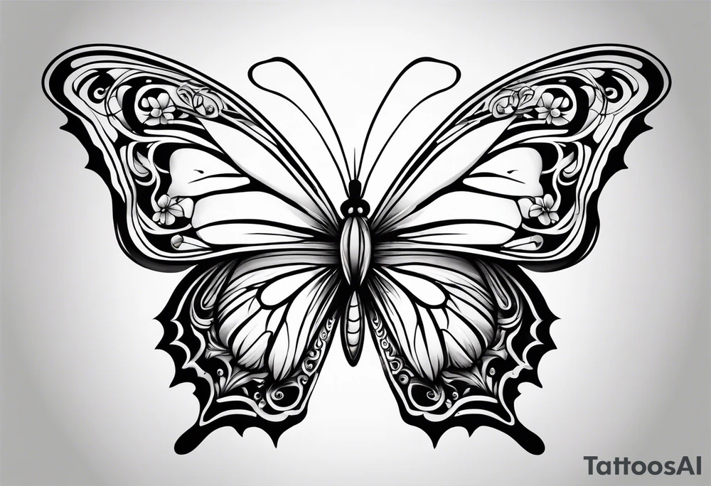 butterfly tattoo idea
