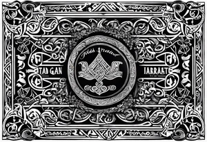 ‘Tada gan iarracht’ written in Irish. In traditional Irish font tattoo idea