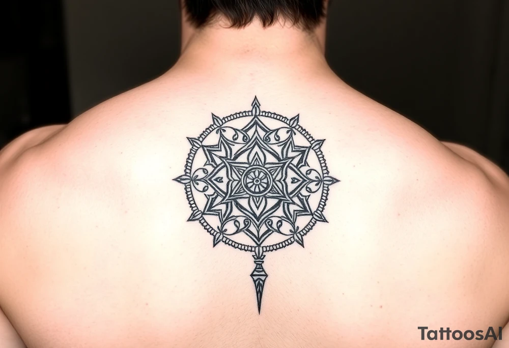 A abundance and protection symbol that says so mote it be tattoo idea