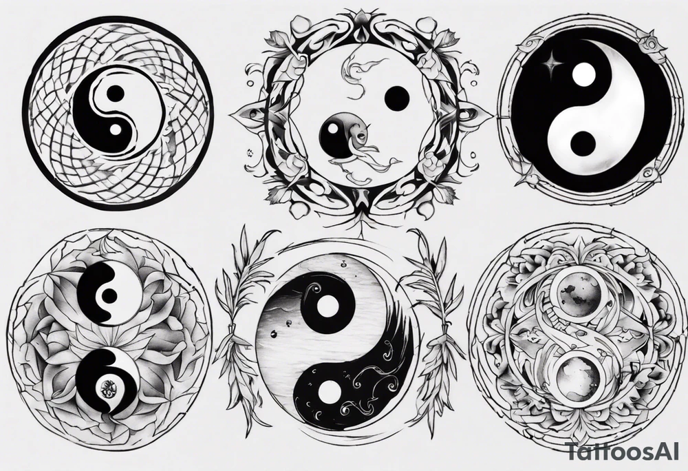 yin yang tattoo idea