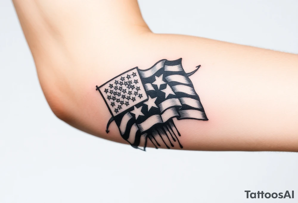 Patriotic, American tattoo idea