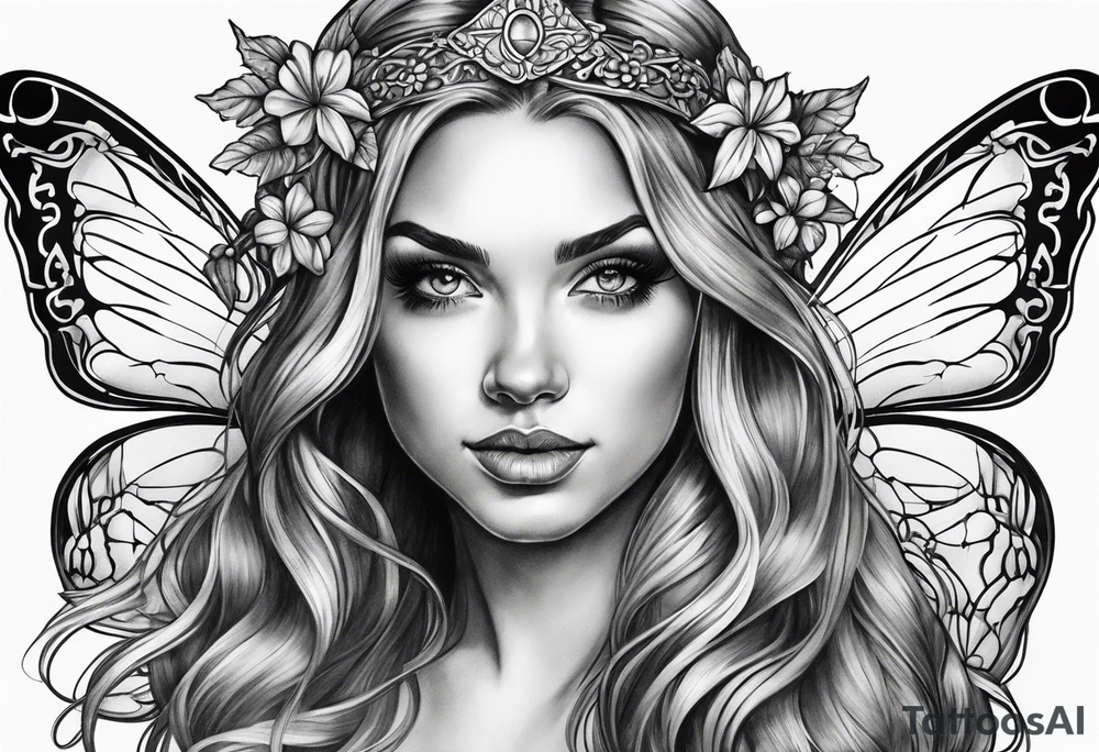 Irish fairy tattoo idea